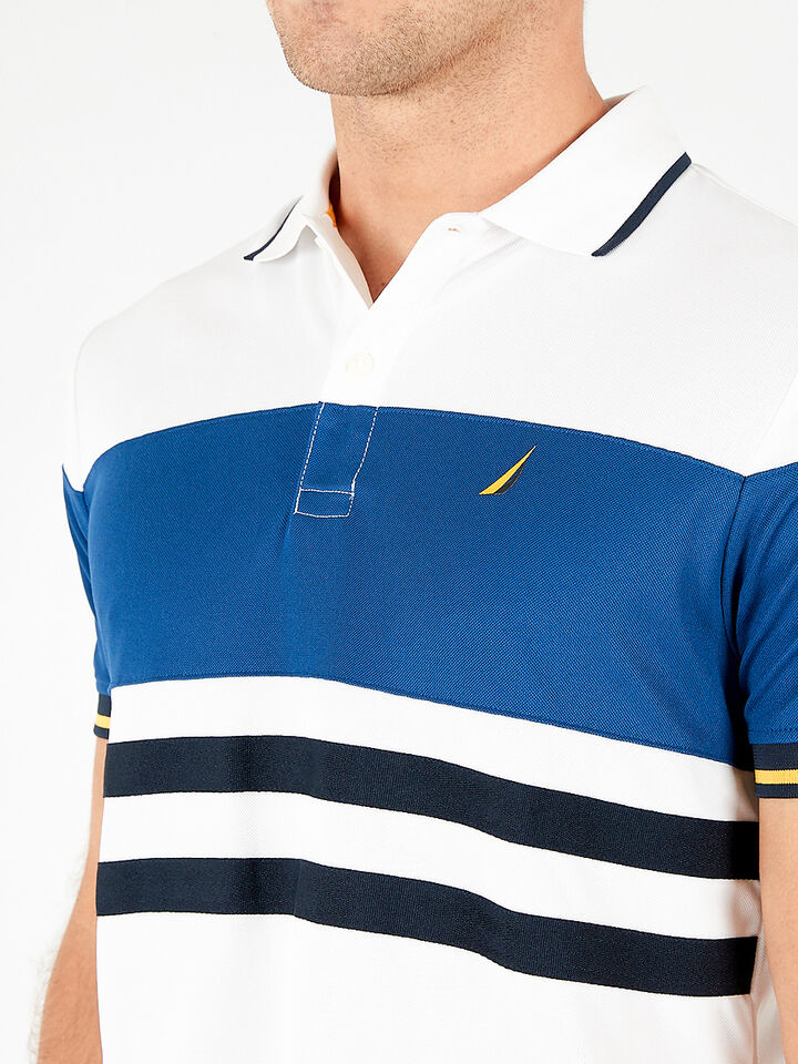 Byron Navtech Performance Polo Shirt, White, hi-res image number 3