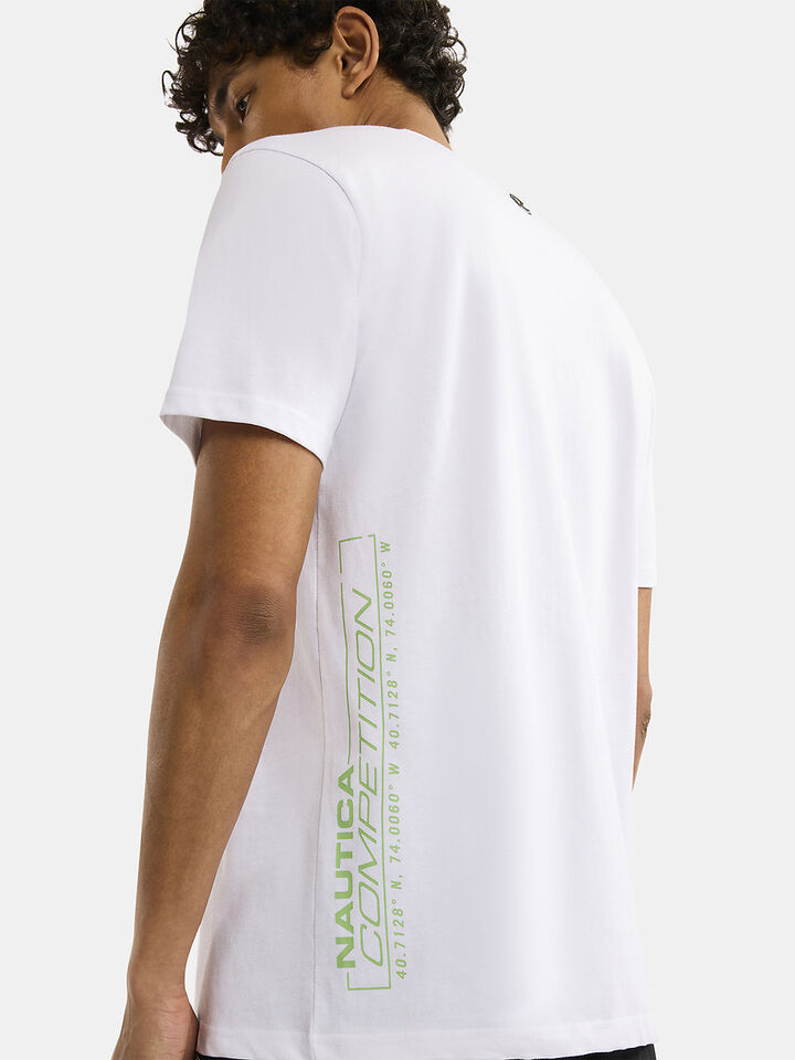 Nautica Competition Inver Regular Fit T-Shirt, White, hi-res image number 5