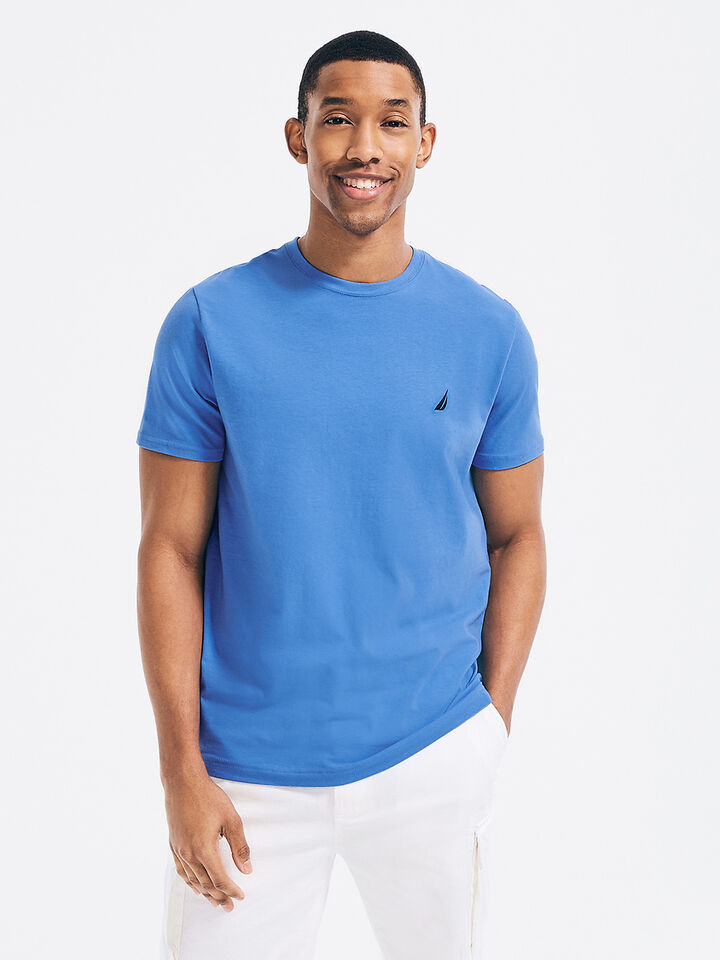Regular Fit Crew T-shirt, Anchor Blue, hi-res image number 1