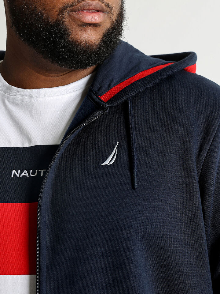 Big & Tall Francis Hoodie, Dark Navy, hi-res image number 3