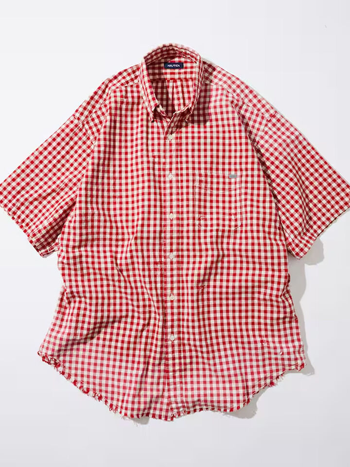 Nautica Japan Bleached Gingham Check SS Shirt