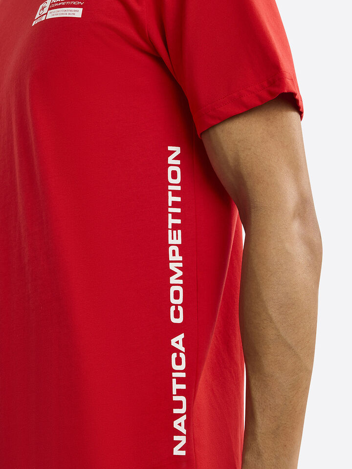 Nautica Competition Wexford T-shirt, True Red, hi-res image number 4