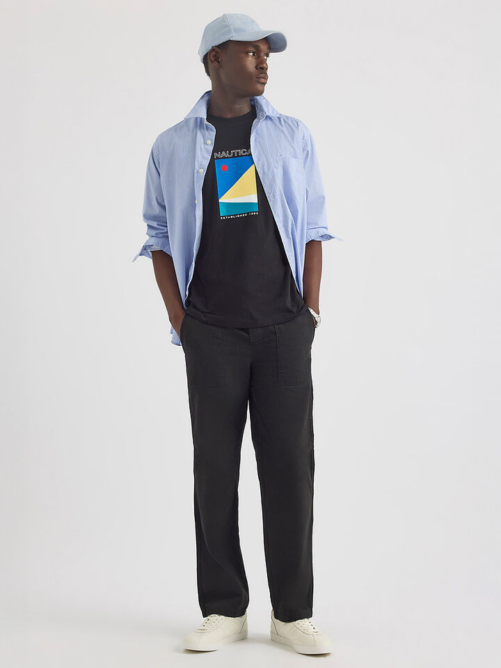 Big & Tall Lapu T-Shirt, Black, hi-res image number 3