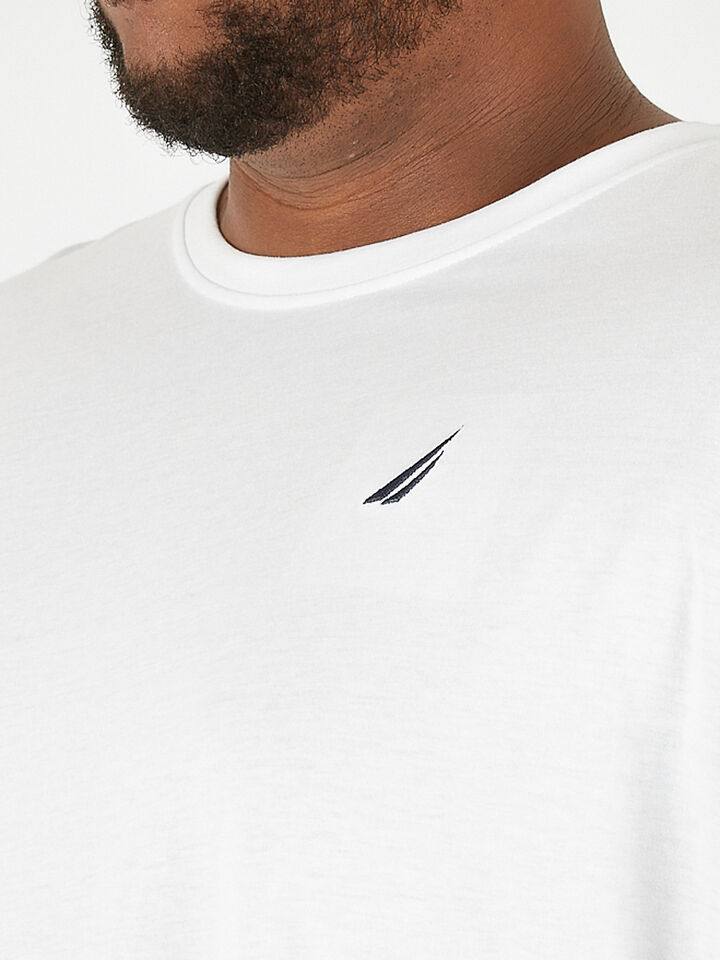 Big & Tall Nautica Essentials Collection Bowen Tee, White, hi-res image number 3
