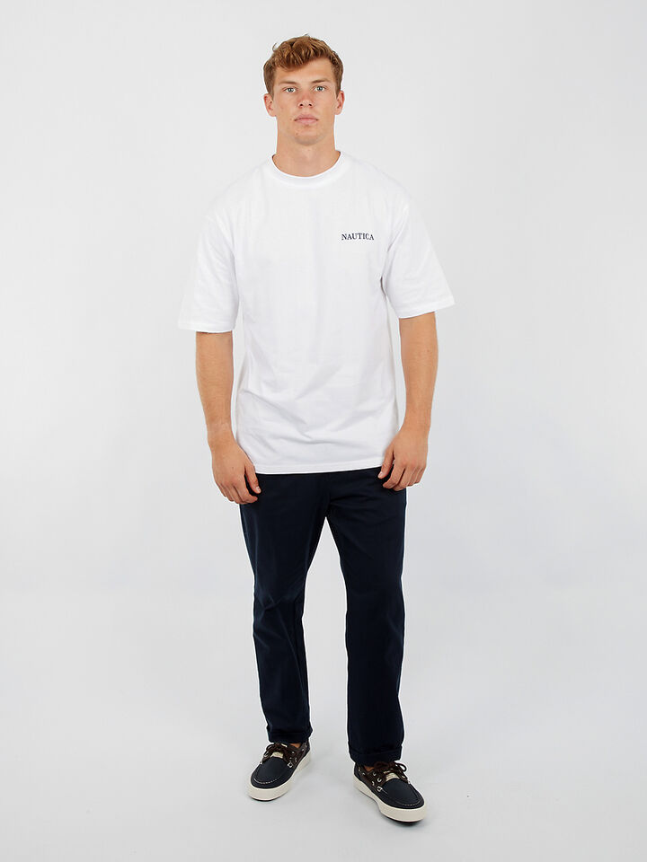 Spinnaker Collection Gaunt Heavyweight Tee, White, hi-res image number 4