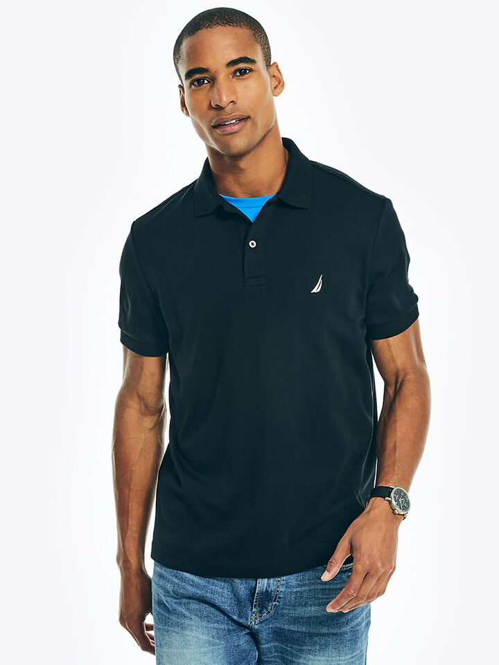 Nautica Essentials Interlock Slim Fit Polo