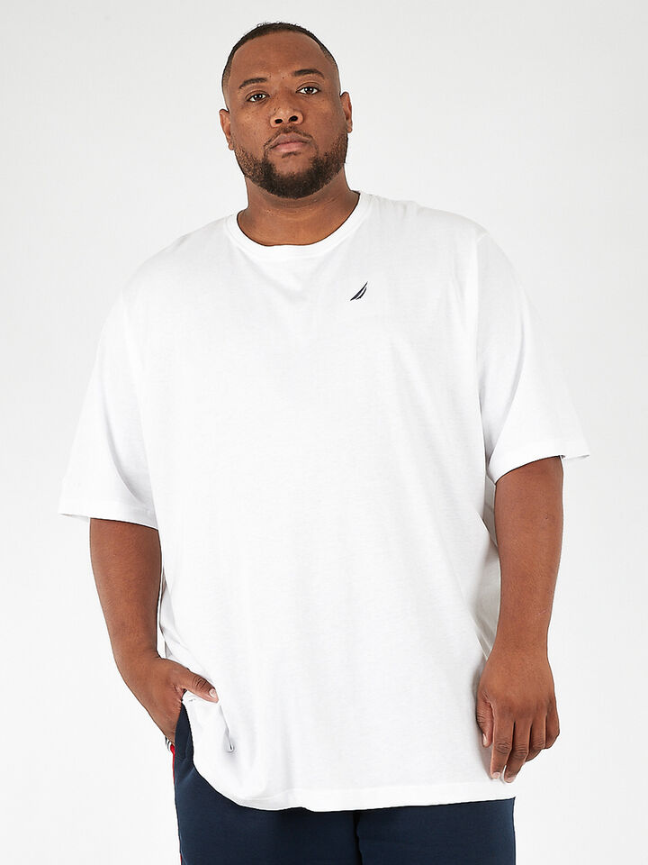 Big & Tall Nautica Essentials Collection Bowen Tee, White, hi-res image number 1