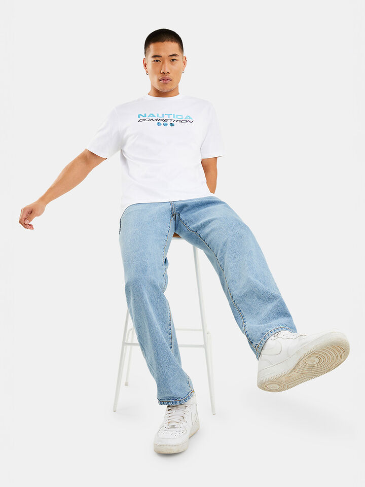 Nautica Competition Dane Tee, White, hi-res image number 4