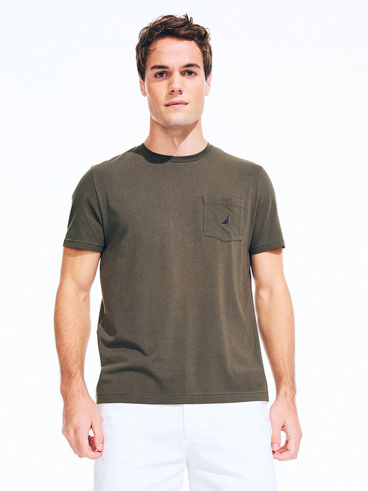 Emblem Regular Fit Tee, Forest Night, hi-res image number 1