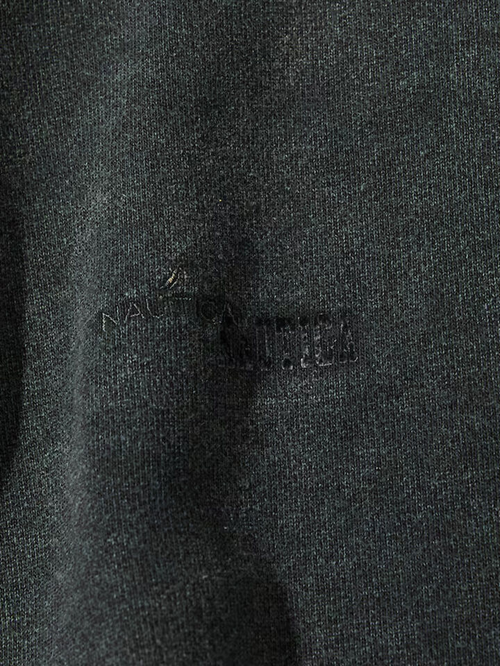 Nautica Japan Bleached Hidden Logo Crew Sweat, Black, hi-res image number 4