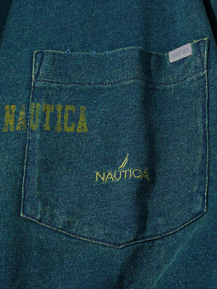Nautica Japan Mixed Logo Pocket Tee
