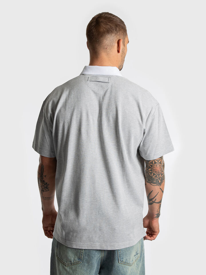 Short Sleeve Relaxed Fit Arch Polo Shirt