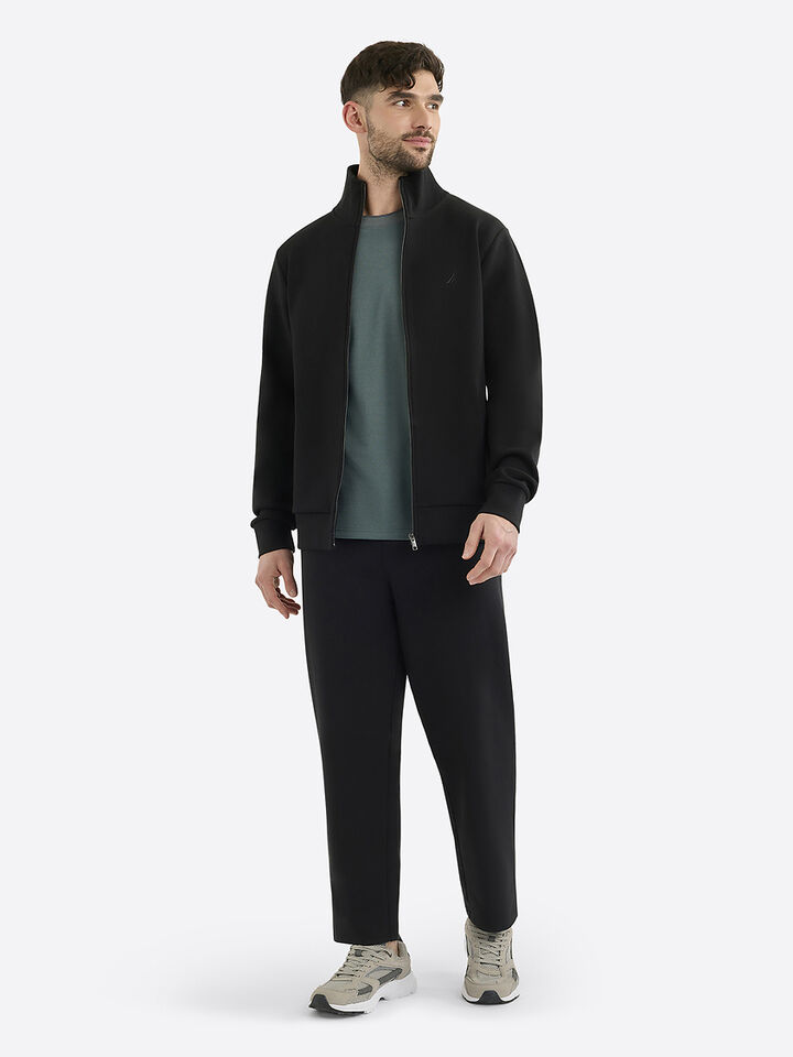 Cubert Regular Fit Full-Zip Top, Black, hi-res image number 3