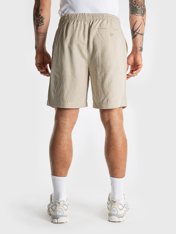 Regular Fit Linen Shorts