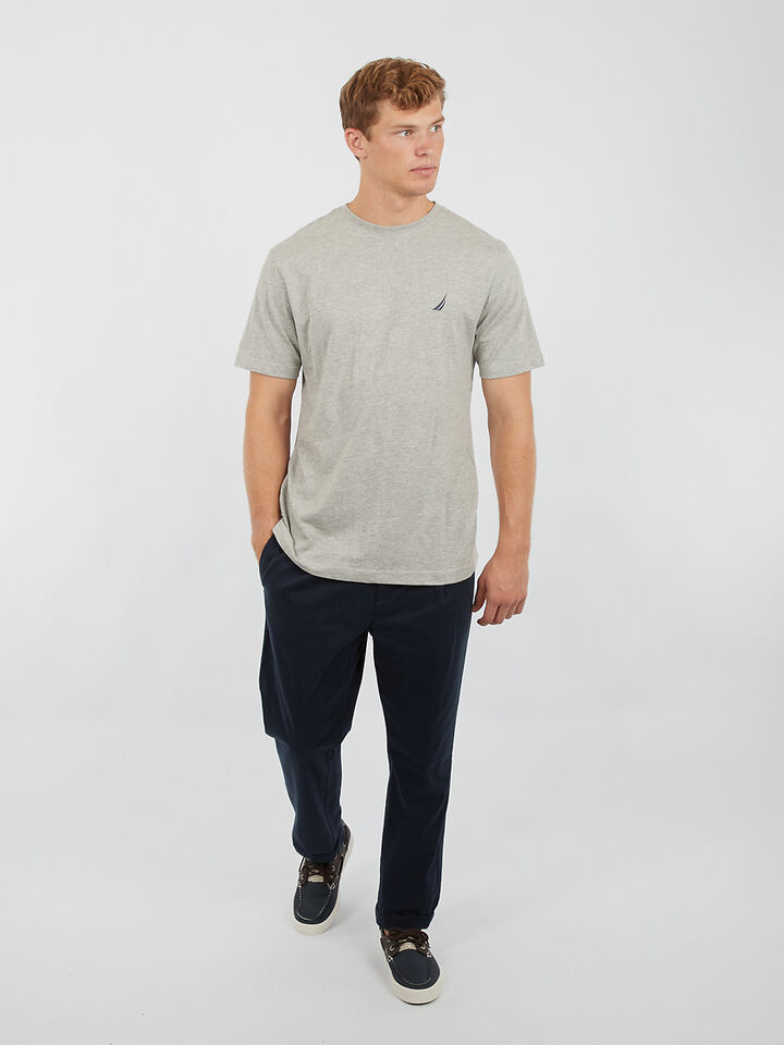 Nautica Essentials Collection Bowen Tee, Grey Marl, hi-res image number 4