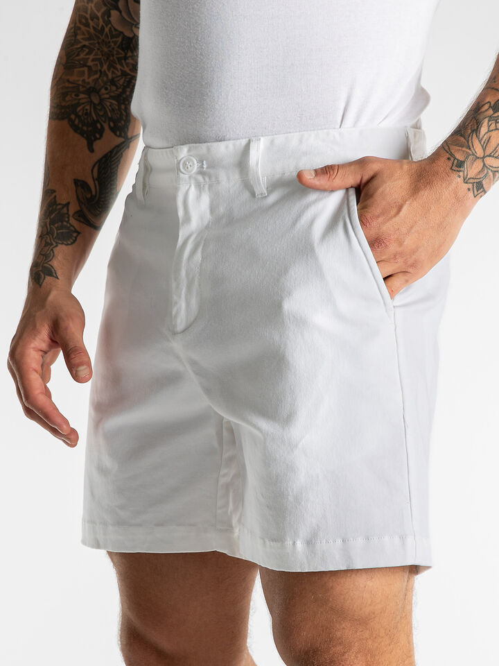 Deck 6" Chino Shorts, Bright White, hi-res image number 3