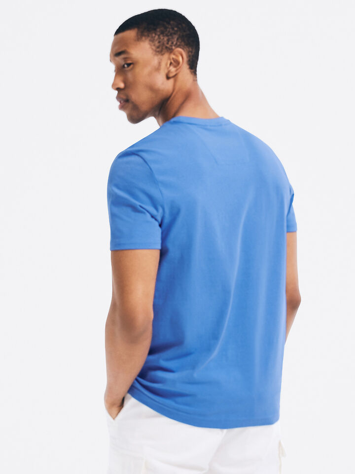 Regular Fit Crew T-shirt, Anchor Blue, hi-res image number 2