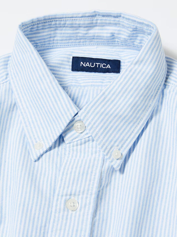 Nautica Japan Oxford Shirt, White, hi-res image number 3