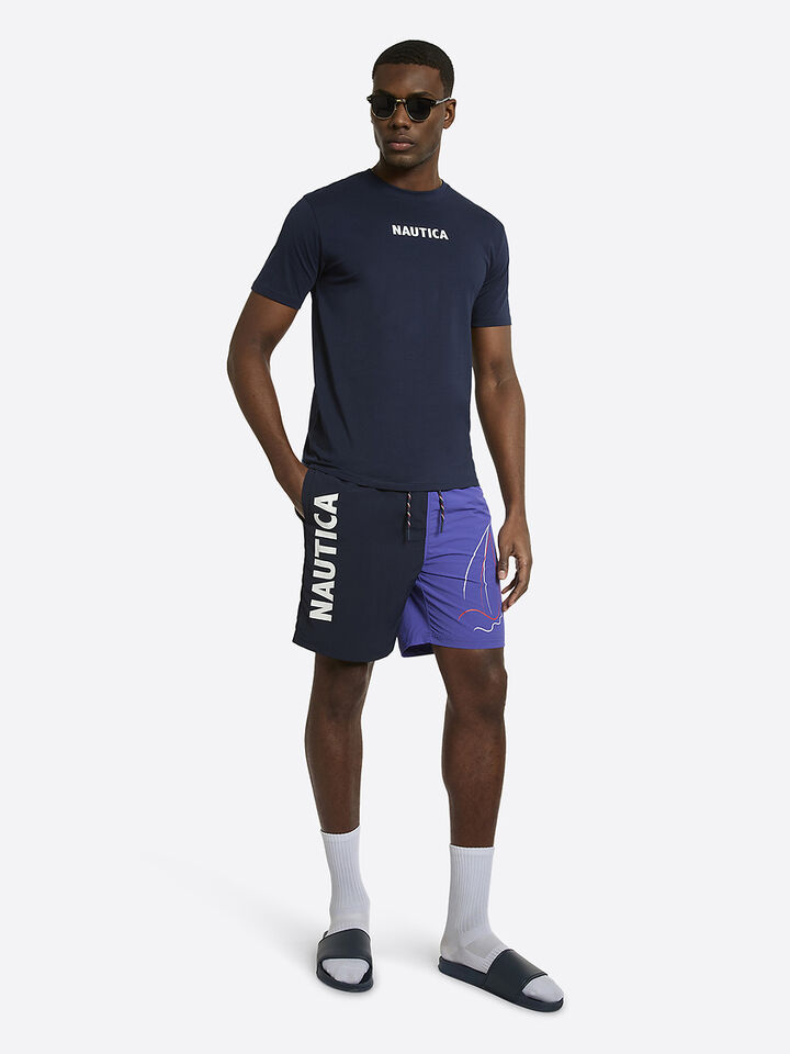 Big & Tall Max 7" Swim Short, Navy, hi-res image number 3