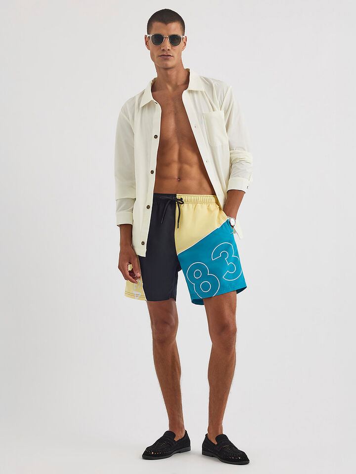 Mingan 7" Swim Shorts, Black, hi-res image number 3