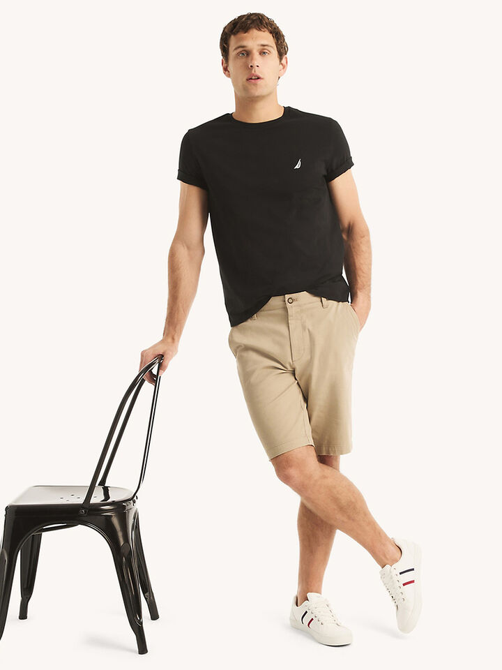 Emblem Regular Fit Tee, True Black, hi-res image number 3