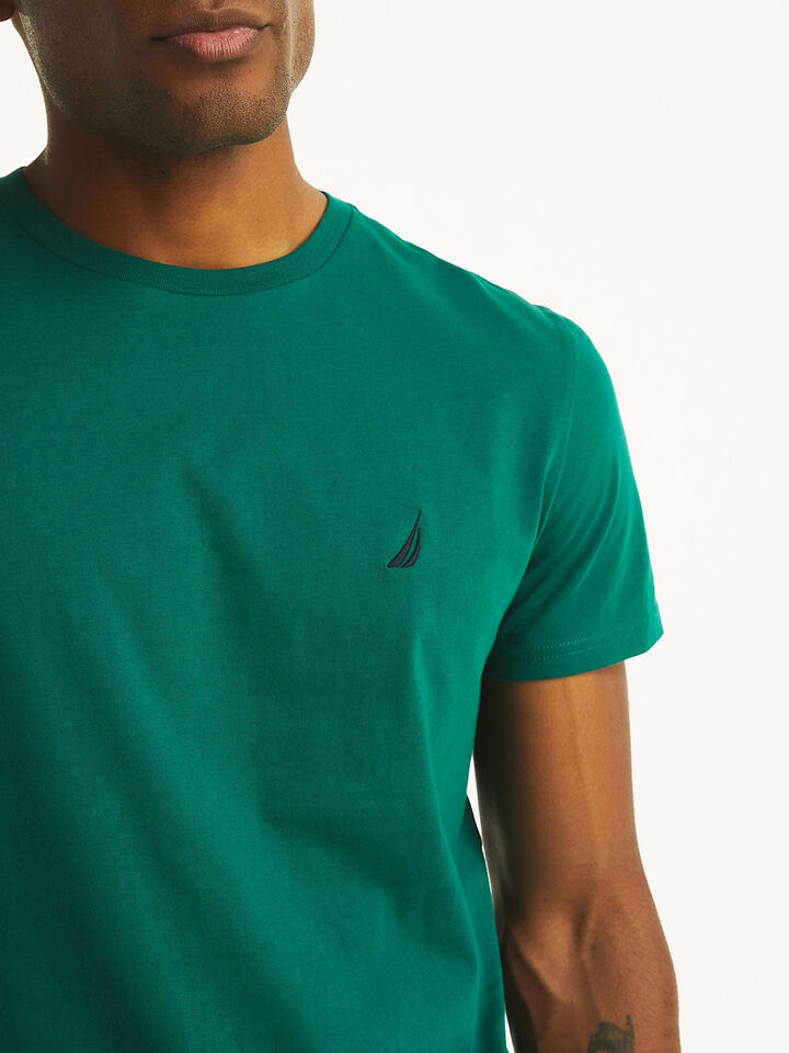Emblem Regular Fit Tee, Leaf Green, hi-res image number 4