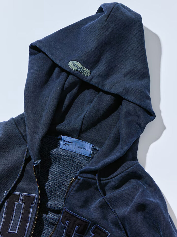 Special Edition Nautica Japan x Reebok Pigment Dyed Zip Hoodie, Navy, hi-res image number 3