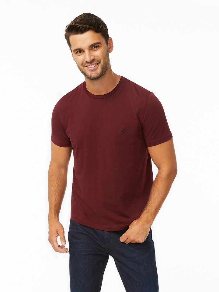 Emblem Regular Fit Tee, Royal Burgundy, hi-res image number 1