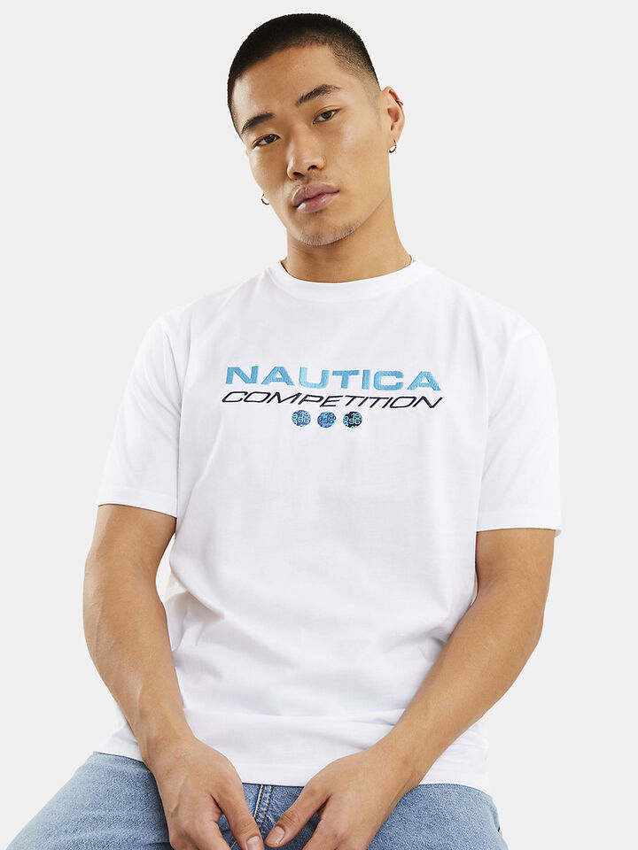 Nautica Competition Dane Tee, White, hi-res image number 1