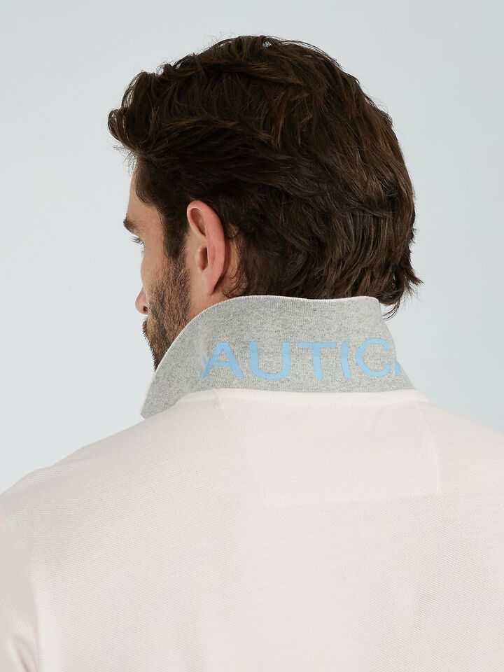 Nautica Essentials Pique Cotton Brent Polo, Light Pink, hi-res image number 4