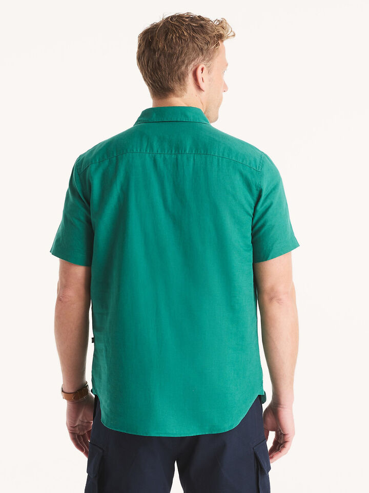 Short Sleeve Regular Fit Linen Shirt
