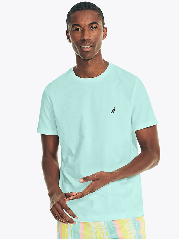 Emblem Regular Fit Tee, Poolside Aqua, hi-res image number 1