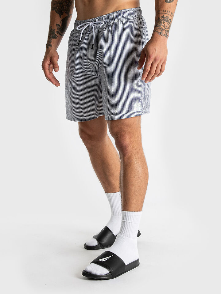 Seersucker Stripe 6" Swim Short