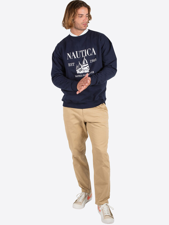 Spinnaker Collection Sailing Club Oversized Jumper, Dark Navy, hi-res image number 4
