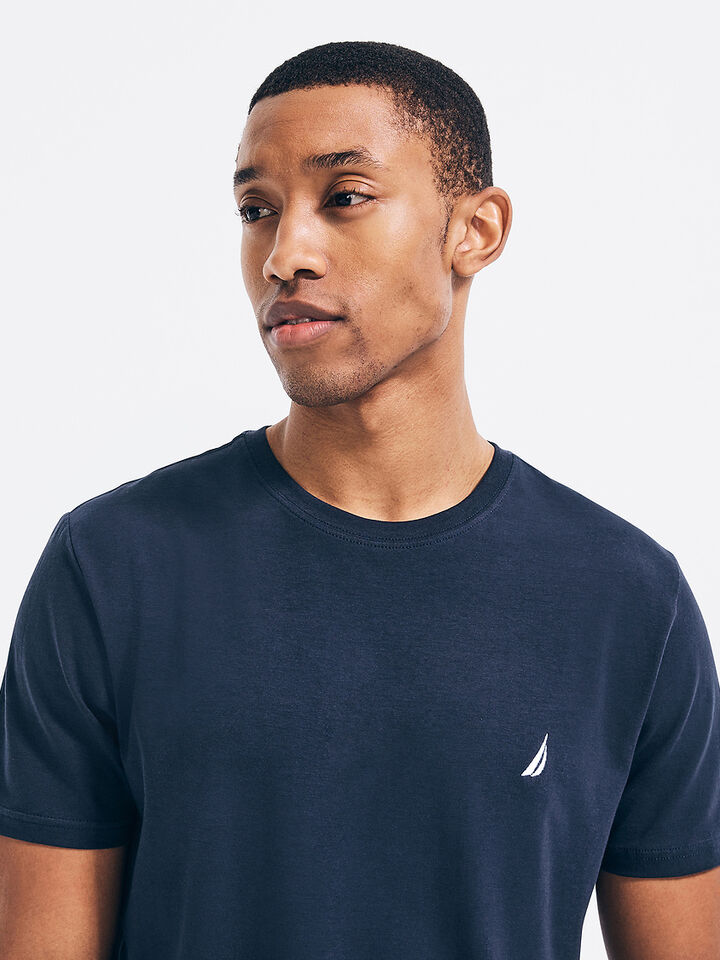 Regular Fit Crew T-shirt, Navy, hi-res image number 3