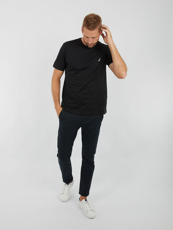Nautica Essentials Collection Bowen Tee, Black, hi-res image number 4