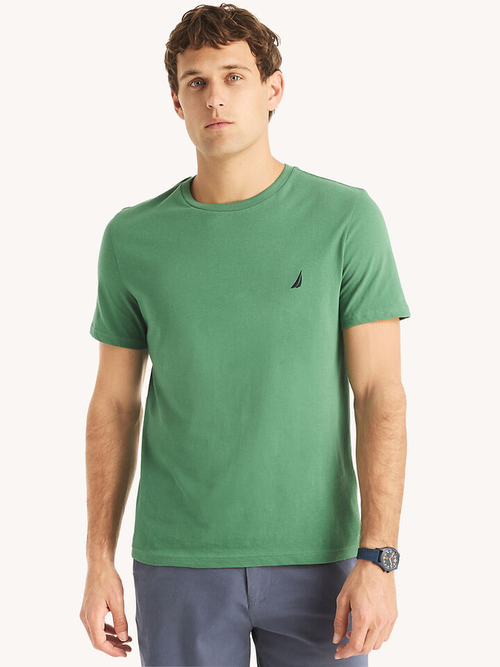 Emblem Regular Fit Tee, Hunter Green, hi-res image number 1