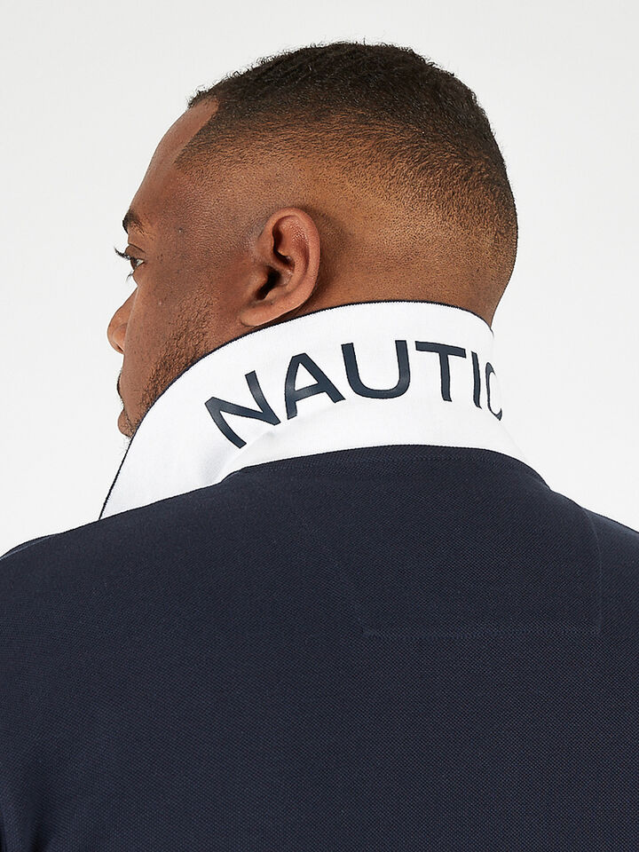 Big & Tall Nautica Essentials Collection Brent Polo, Navy, hi-res image number 3