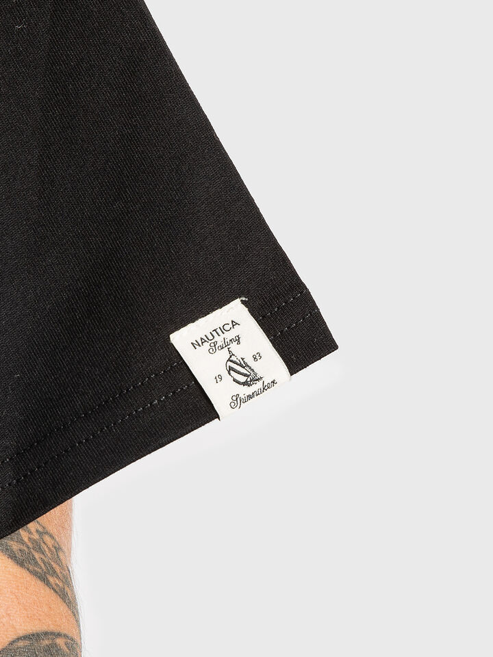 Box Fit Heavyweight Cotton 83-Flag T-shirt, True Black, hi-res image number 3