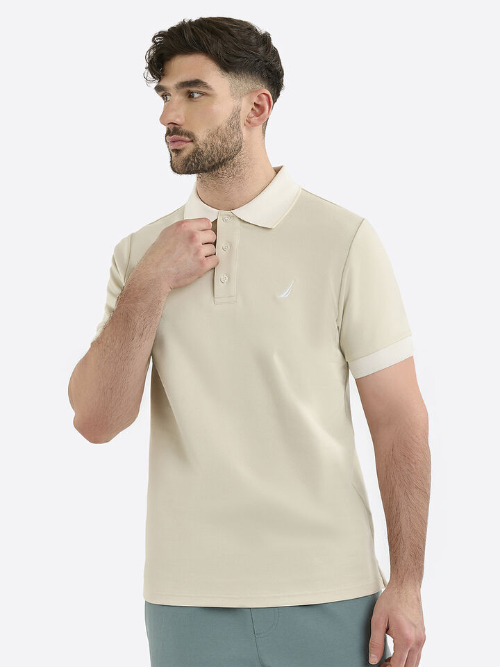 Harlyn Slim Fit Polo, Buff, hi-res image number 1