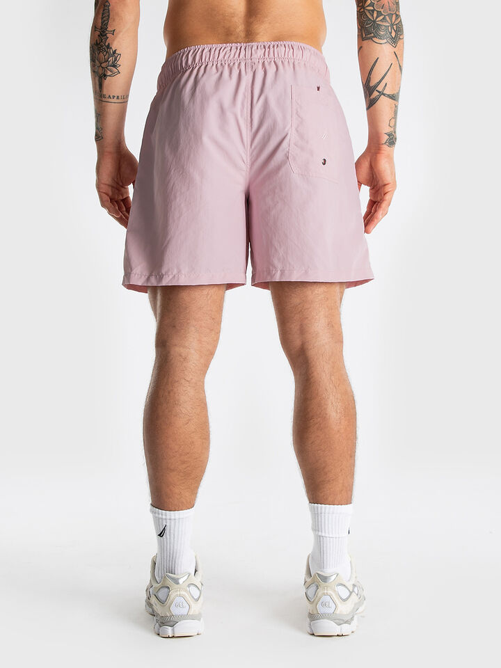 Relaxed Fit 6" Vintage 1983 Flag Swim Short, Cradle Pink, hi-res image number 2