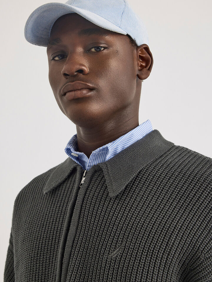 Anand &frac12; Zip Sweater, Dark Grey, hi-res image number 4