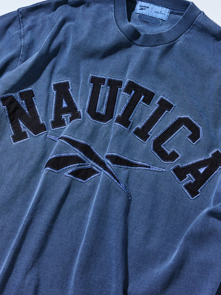 Special Edition Nautica Japan x Reebok Short Sleeve Pigment Dyed Tee, Navy, hi-res image number 3