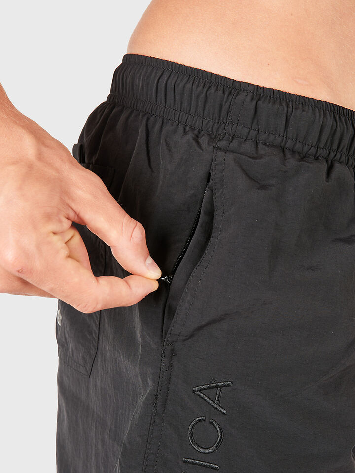 Nautica Essentials Collection 6" Swim Shorts, Black, hi-res image number 4