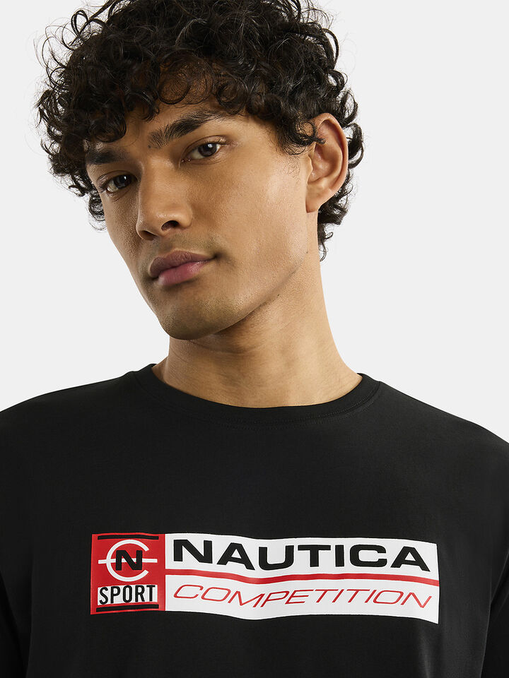 Nautica Competition Dundalk T-shirt, Black, hi-res image number 4