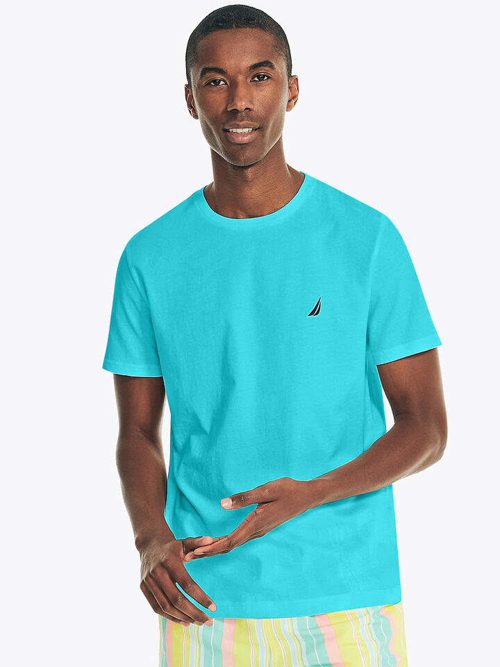 Emblem Regular Fit Tee, Aqua Lagoon, hi-res image number 1