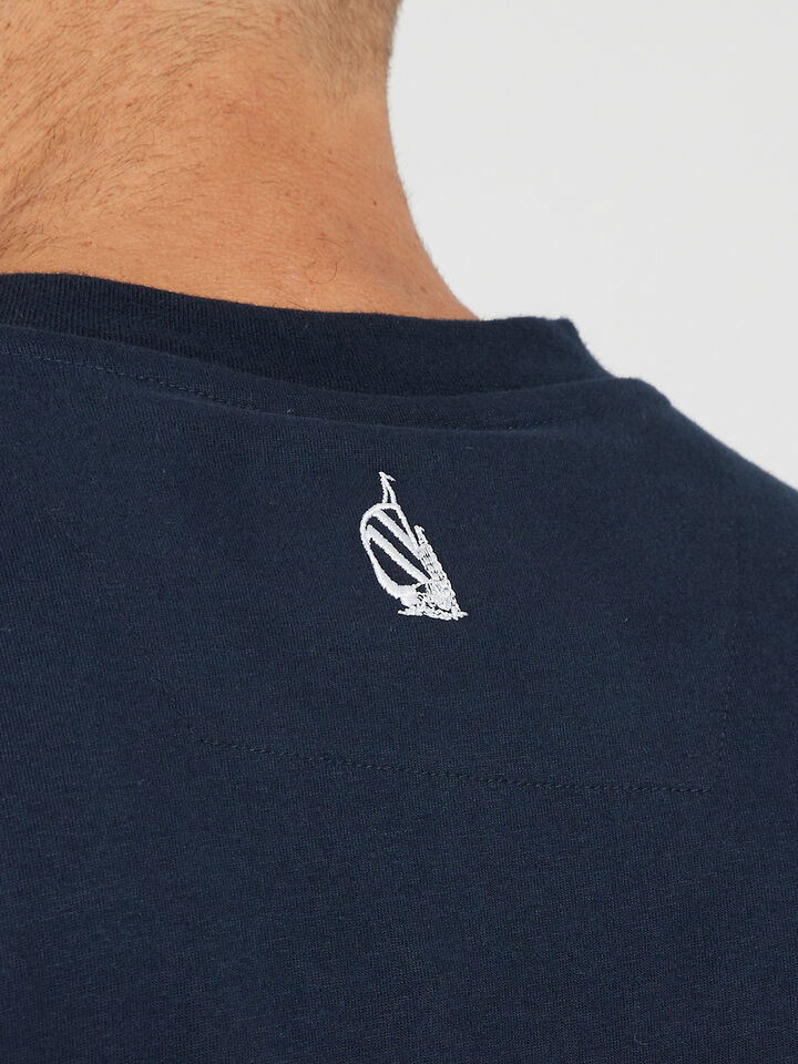 Spinnaker Collection Emporum Heavyweight Tee, Navy, hi-res image number 4