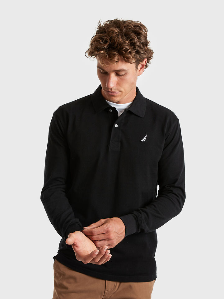 Nautica Essentials Collection Heavyweight Rugby Polo
