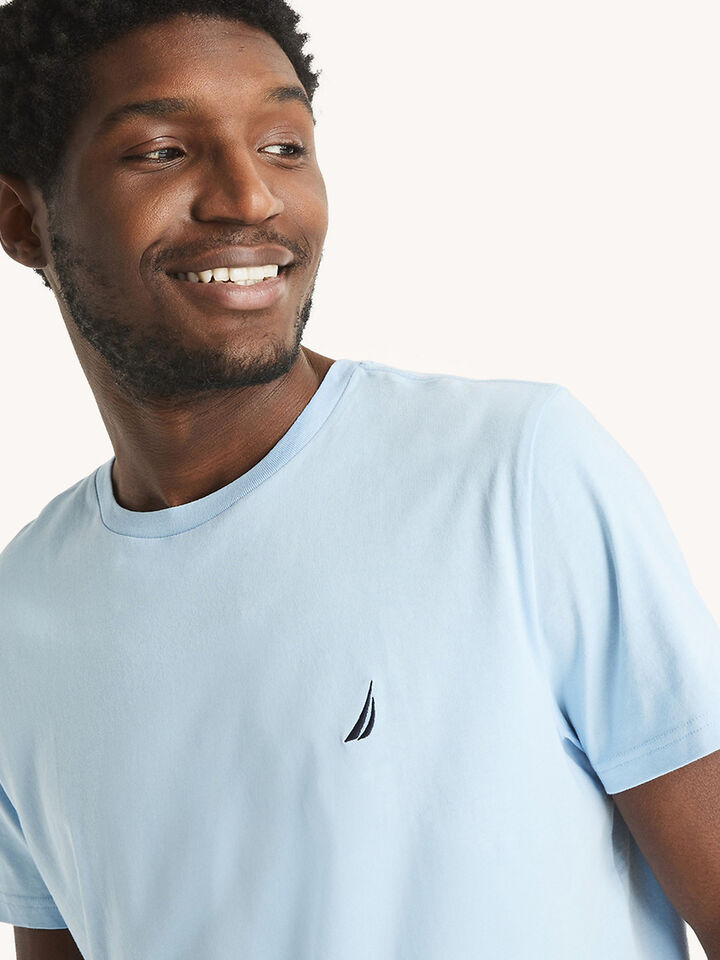 Emblem Regular Fit Tee, Crystal Bay Blue, hi-res image number 4