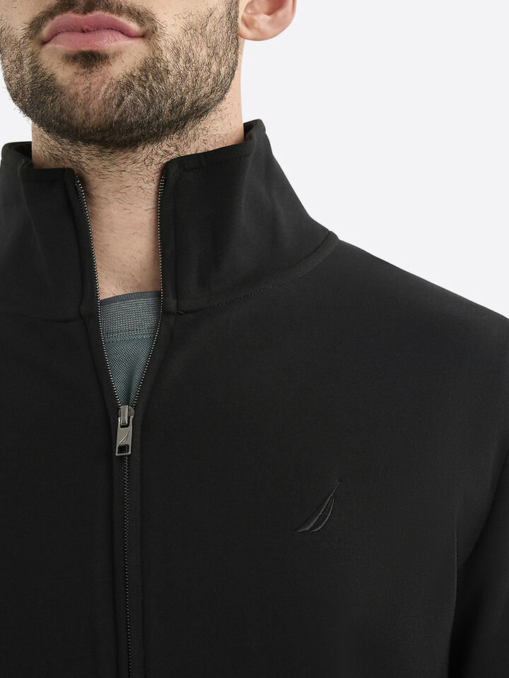 Cubert Regular Fit Full-Zip Top, Black, hi-res image number 5